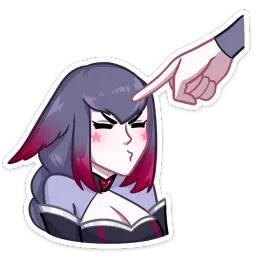 Тёмные Мари и Хидэ Лана Моргана Telegram sticker pack