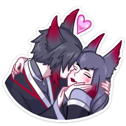 Тёмные Мари и Хидэ Лана Моргана sticker 4