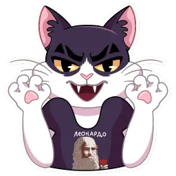Кот Дайвинчика sticker 3