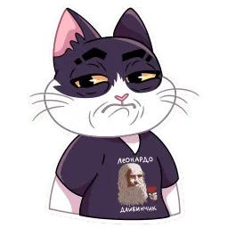 Кот Дайвинчика sticker 9
