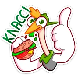Страус Дели :: @stickroom sticker 3