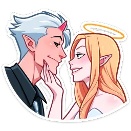 Демон и Ангелица Ник Толабов Telegram sticker pack