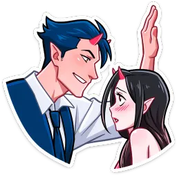 Дьявол и Дьяволица sticker 11