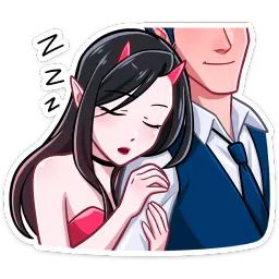Дьявол и Дьяволица sticker 12