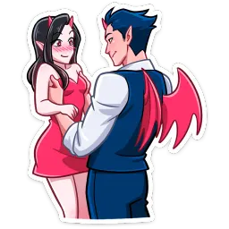 Дьявол и Дьяволица sticker 4