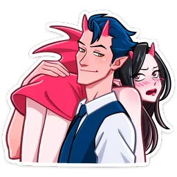 Дьявол и Дьяволица sticker 10