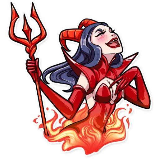 DEVIL family by @fStikBot sticker 2