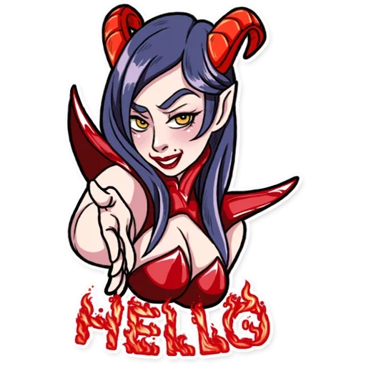 DEVIL family by @fStikBot sticker 6