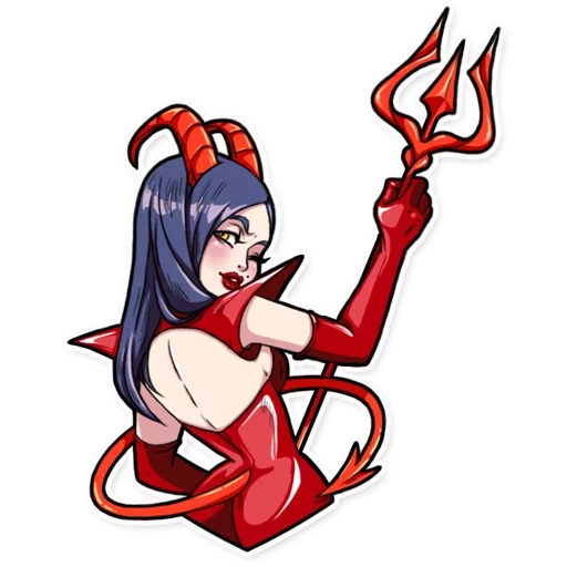 DEVIL family by @fStikBot sticker 7
