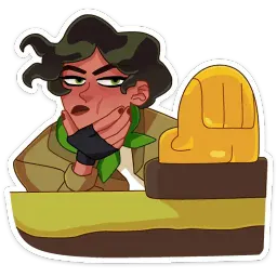 Диана Бонс Telegram sticker pack