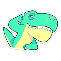 Тиранозавр Дино Telegram sticker pack