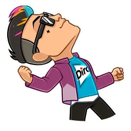 Dirol Party Runner Telegram sticker pack