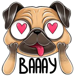 Мопс sticker 2