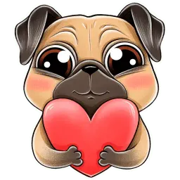 Мопс sticker 12