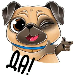 Мопс sticker 7