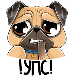Мопс sticker 10