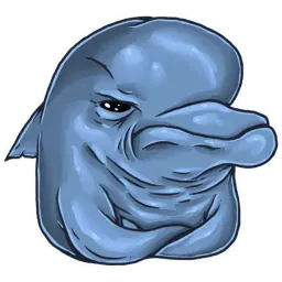 Dolphin alcoholic @dailyponer sticker 3