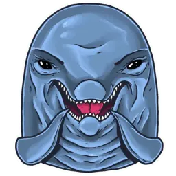 Dolphin alcoholic @dailyponer sticker 6