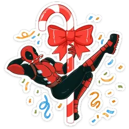 Дэдпул и Новый год Telegram sticker pack