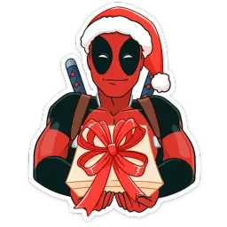 Дэдпул и Новый год sticker 12