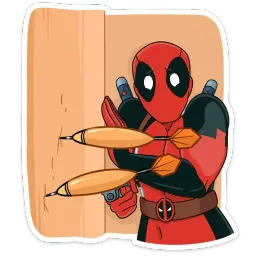 Дэдпул и Новый год sticker 4