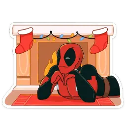 Дэдпул и Новый год sticker 8