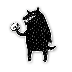 Волк sticker 2