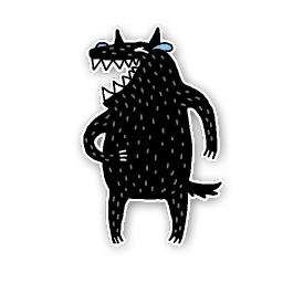 Волк sticker 11