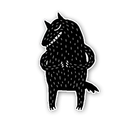 Волк sticker 6