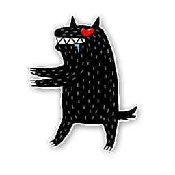 Волк sticker 7