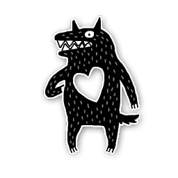 Волк sticker 8