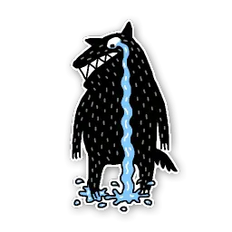 Волк sticker 10