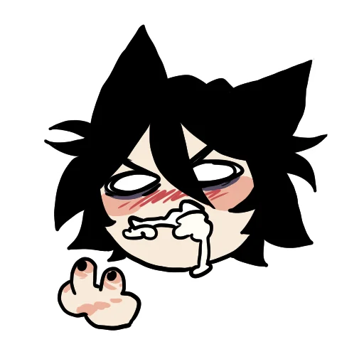 Edgy catboy sticker 4