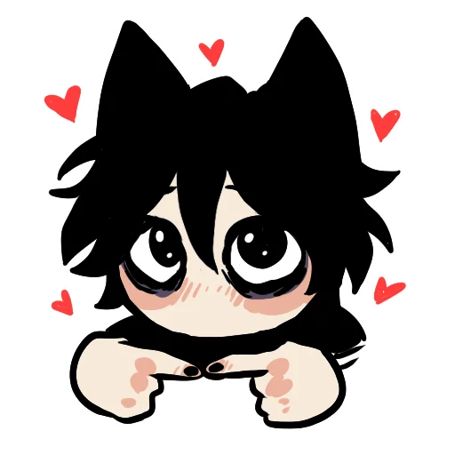 Edgy catboy sticker 9
