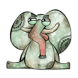 Слон sticker 8