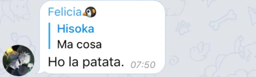 Felicia ha la patata Telegram sticker pack