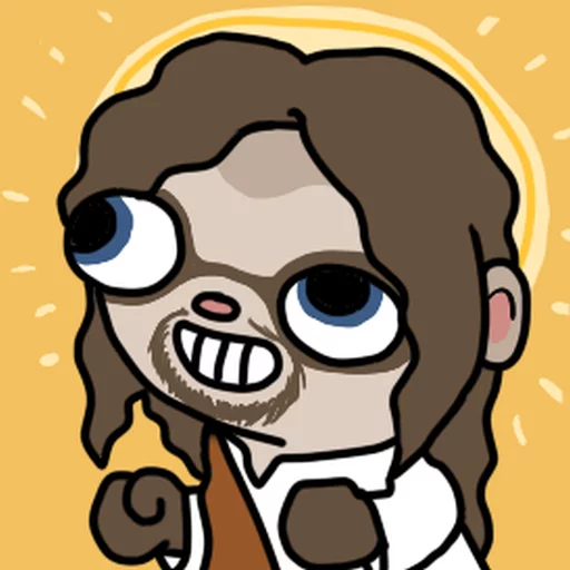 Ferret Jesus sticker 5