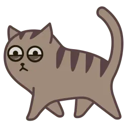 Fixel the Snob Cat sticker 11