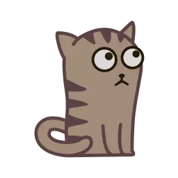 Fixel the Snob Cat sticker 12