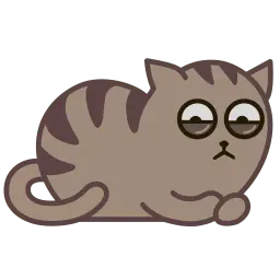 Fixel the Snob Cat sticker 3