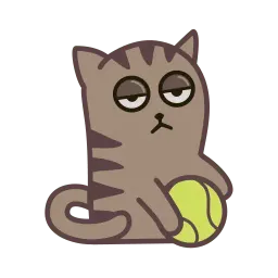 Fixel the Snob Cat sticker 4