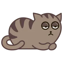 Fixel the Snob Cat sticker 7