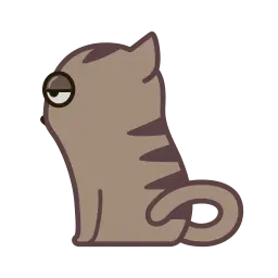 Fixel the Snob Cat sticker 8