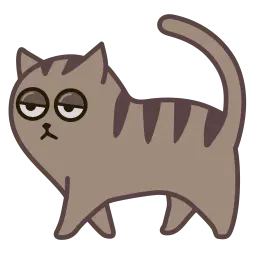 Fixel the Snob Cat sticker 9