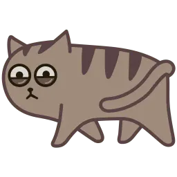 Fixel the Snob Cat sticker 10