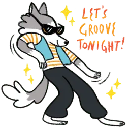 Frank The Wolf sticker 11
