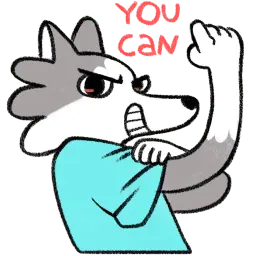 Frank The Wolf sticker 3