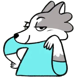 Frank The Wolf sticker 4