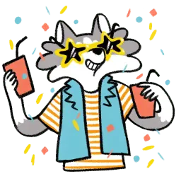 Frank The Wolf sticker 5