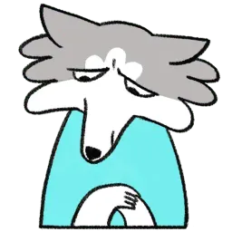 Frank The Wolf sticker 9